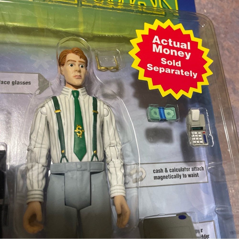 Happy Worker MONEYMAN Action Figure Brand New Superheroes Rare